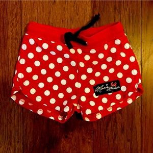 Disney Parks Minnie Mouse Drawstring Shorts Size 4T